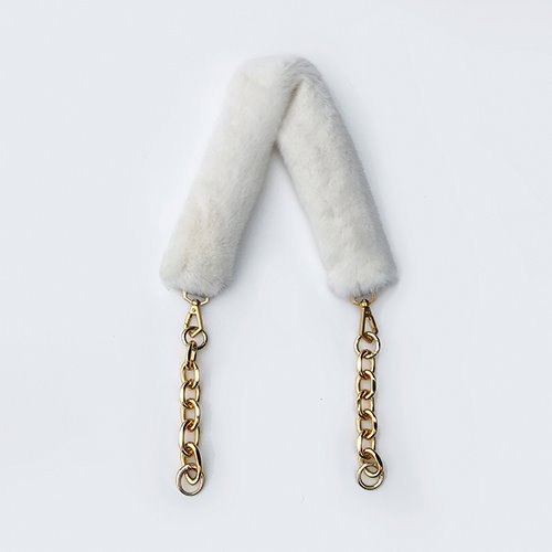 Multi Eco Fur Strap- White [Sale 30%]  (정상가 35000원)