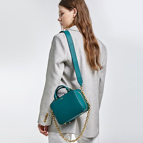 Square Bag Medium Turquoise Green  [Sale 10%]   (정상가 258000원)