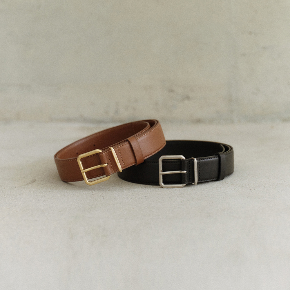 Demeriel Square Leather Belt_2Colors   [New10%]  Preorder 3월5일 입고    / 순차배송 (정상가 68000원)